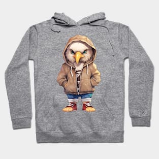 Bald Eagle Wearing Hoodie Hoodie